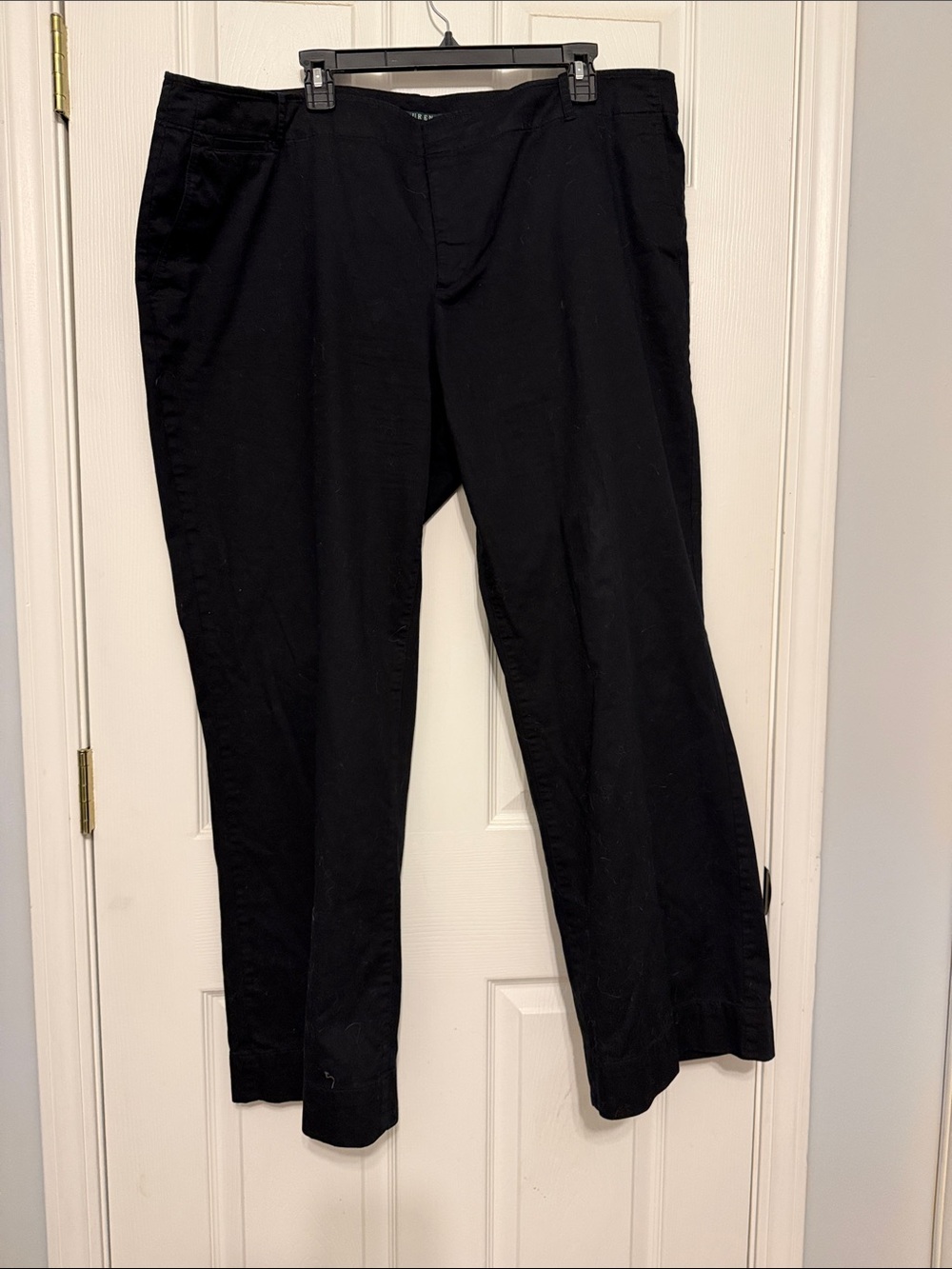 Ralph Lauren Wide-Leg Black Women's Pants